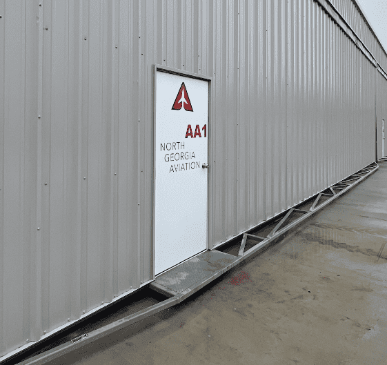 hangar under construction interior